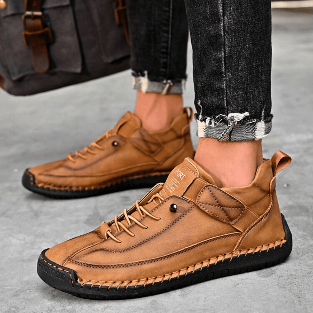 Hutton Artisan Leather Trainers