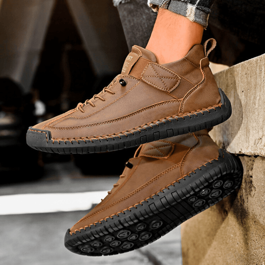 Hutton Artisan Leather Trainers