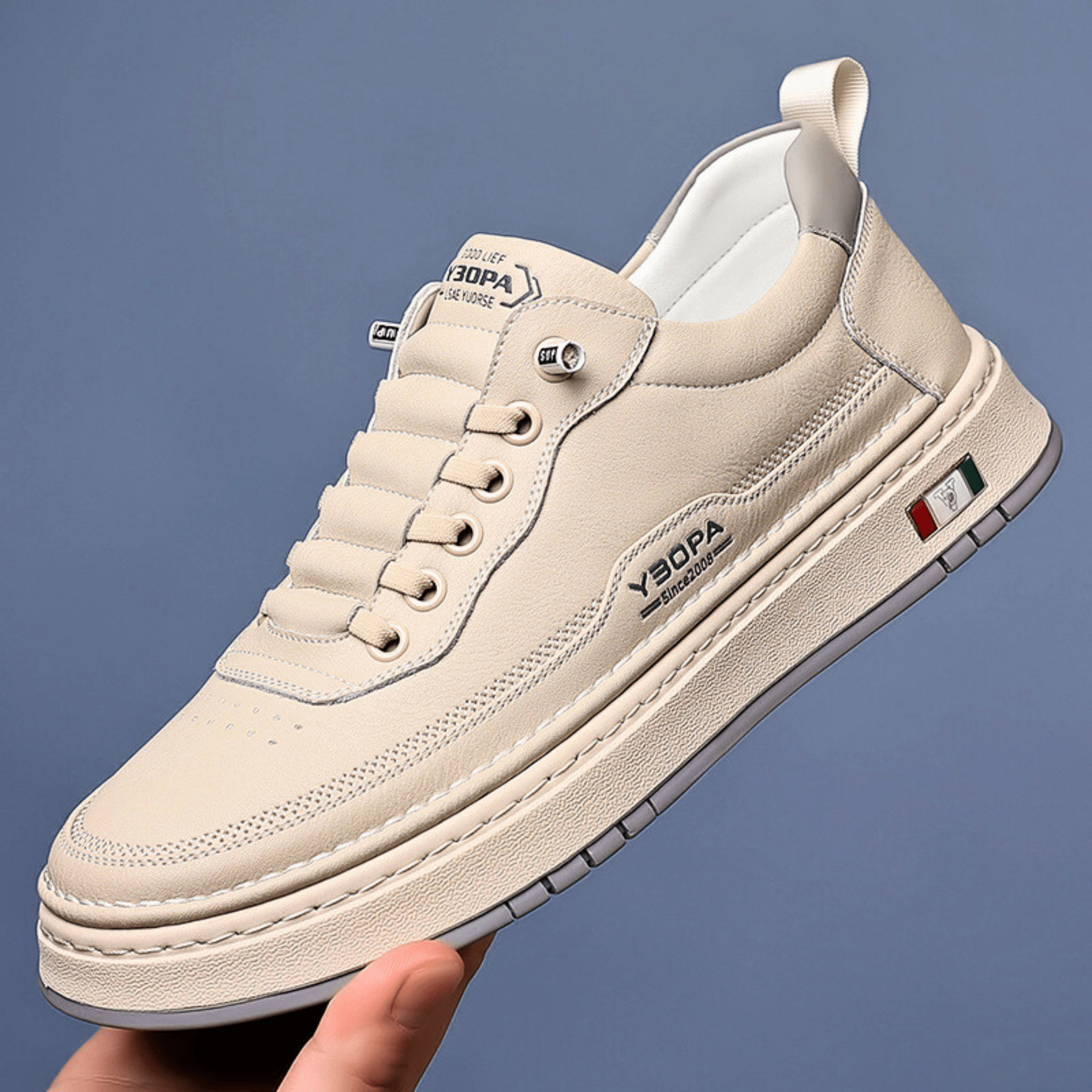 RODERICK LEATHER TRAINERS